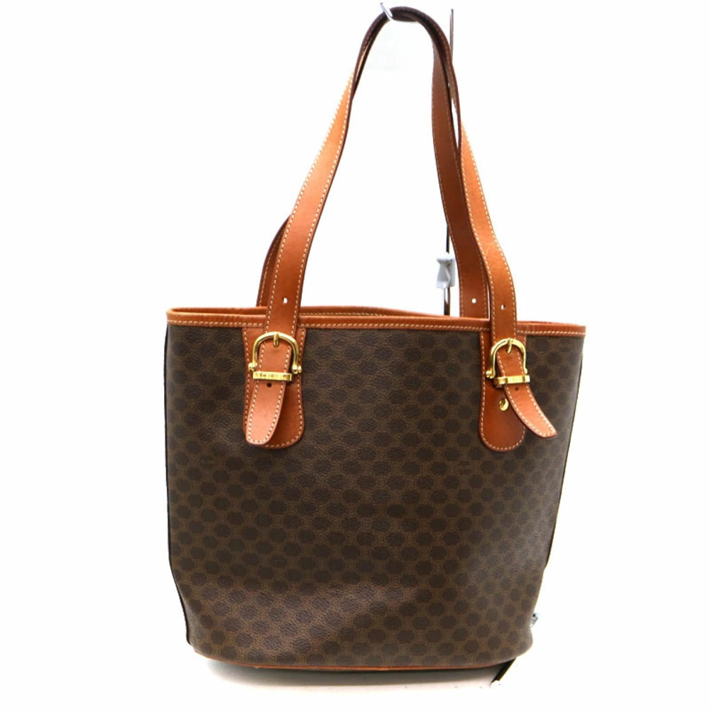 CELINE Macadam Tote Bag Brown Leather - Picture 3 of 6
